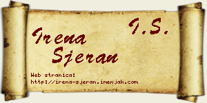 Irena Sjeran vizit kartica